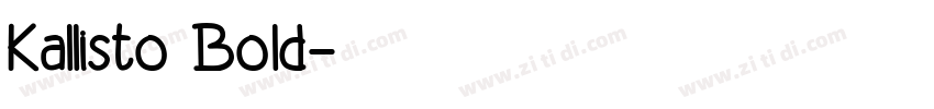 Kallisto Bold字体转换